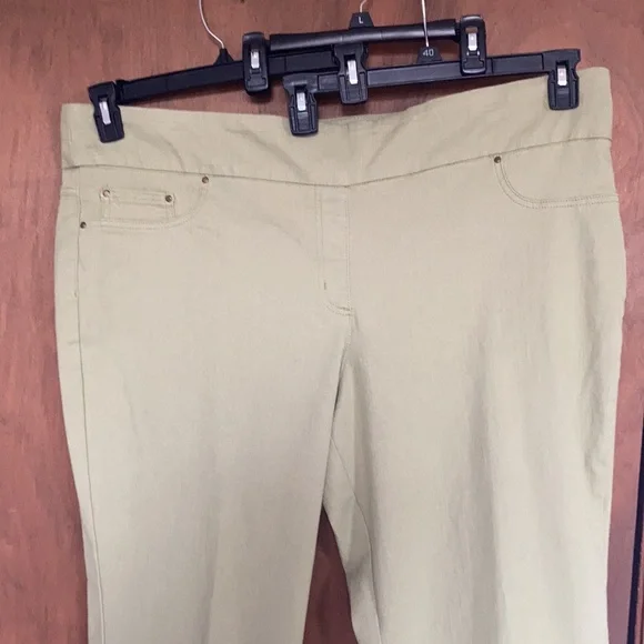 Ruby Rd pant new sage green slimming contour waistband pant 22W - Picture 12 of 17